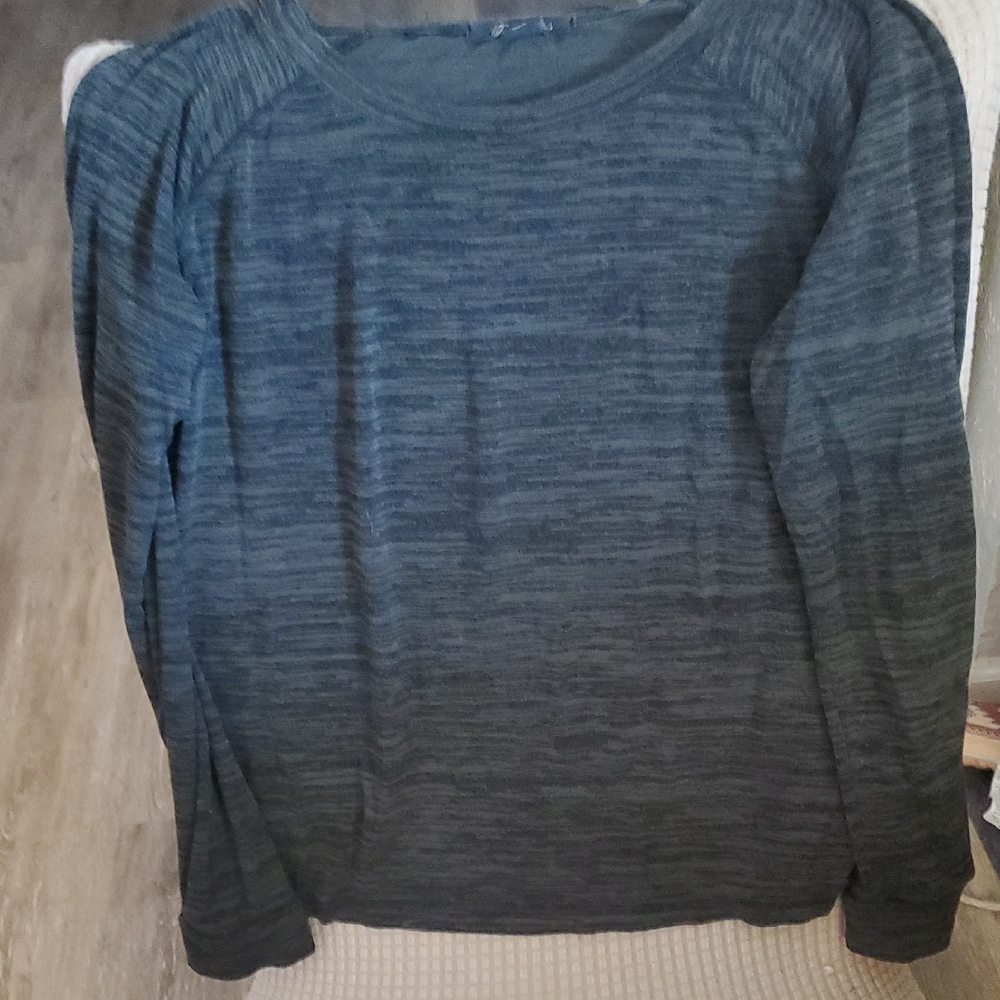 Forever 21 Charcoal Knit Long Sleeve Top